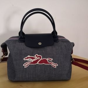 Long Champ: Le Pliage On The Road Canvas Leather